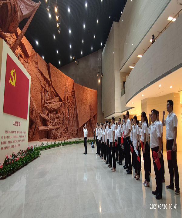 徽盐地产集团发展“追忆汗青，重温入党自愿书”主题活动